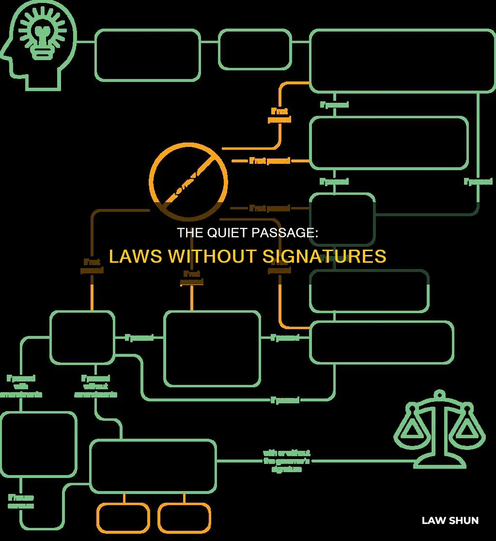 how a bill becomes law without signature