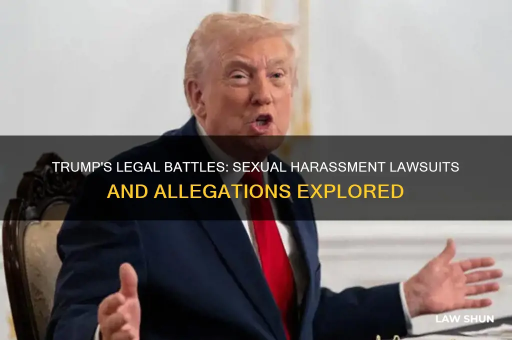 how any sexuao harrassment law suits are against teump