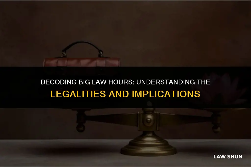 how are big law hours legal