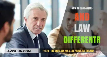 Navigating the Distinct Realms: Business vs. Law