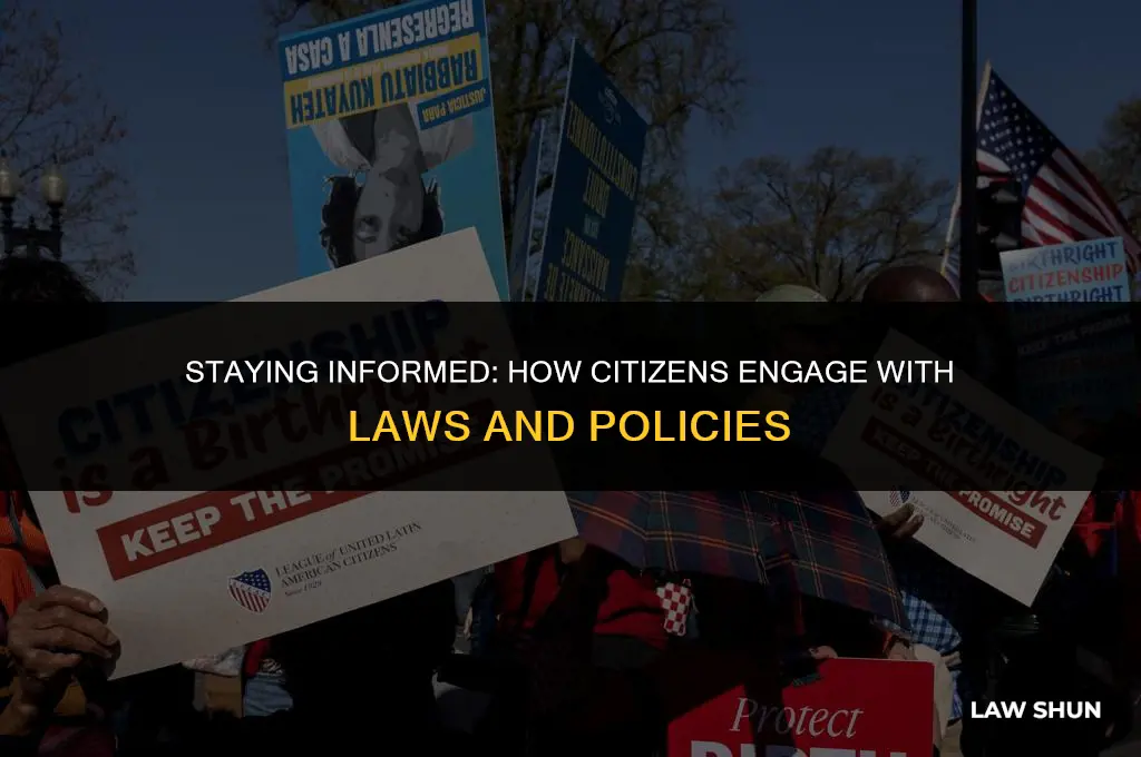 how are citizens informed about laws
