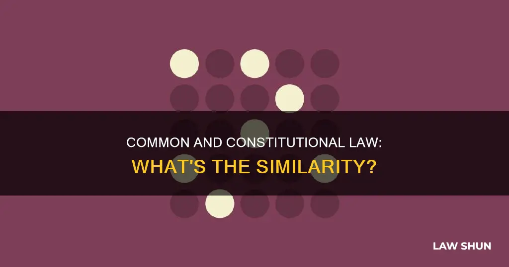 how are common and constitutional law similar