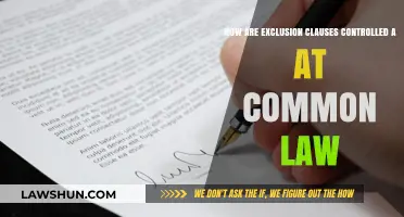 Exclusion Clauses: Common Law Control