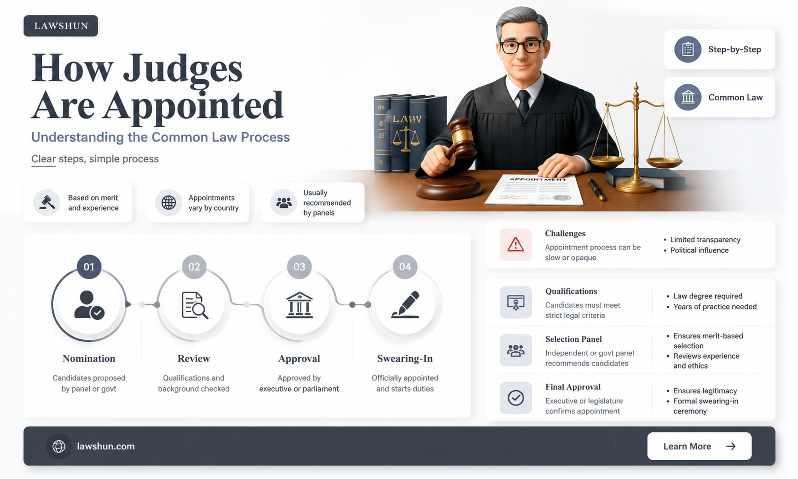 are judges elected under common law