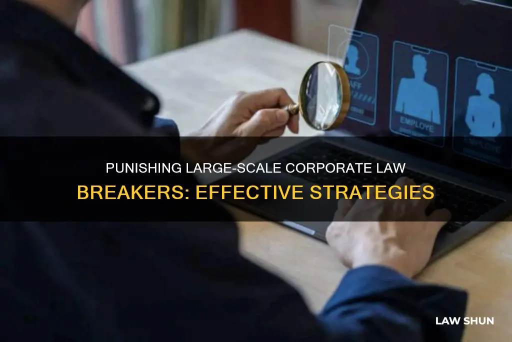 how are large scale companies punished for breaking laws