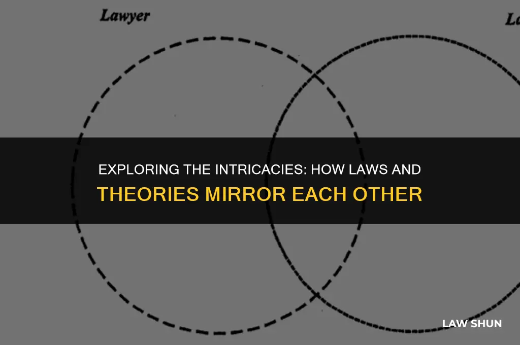 how are laws and theories similar