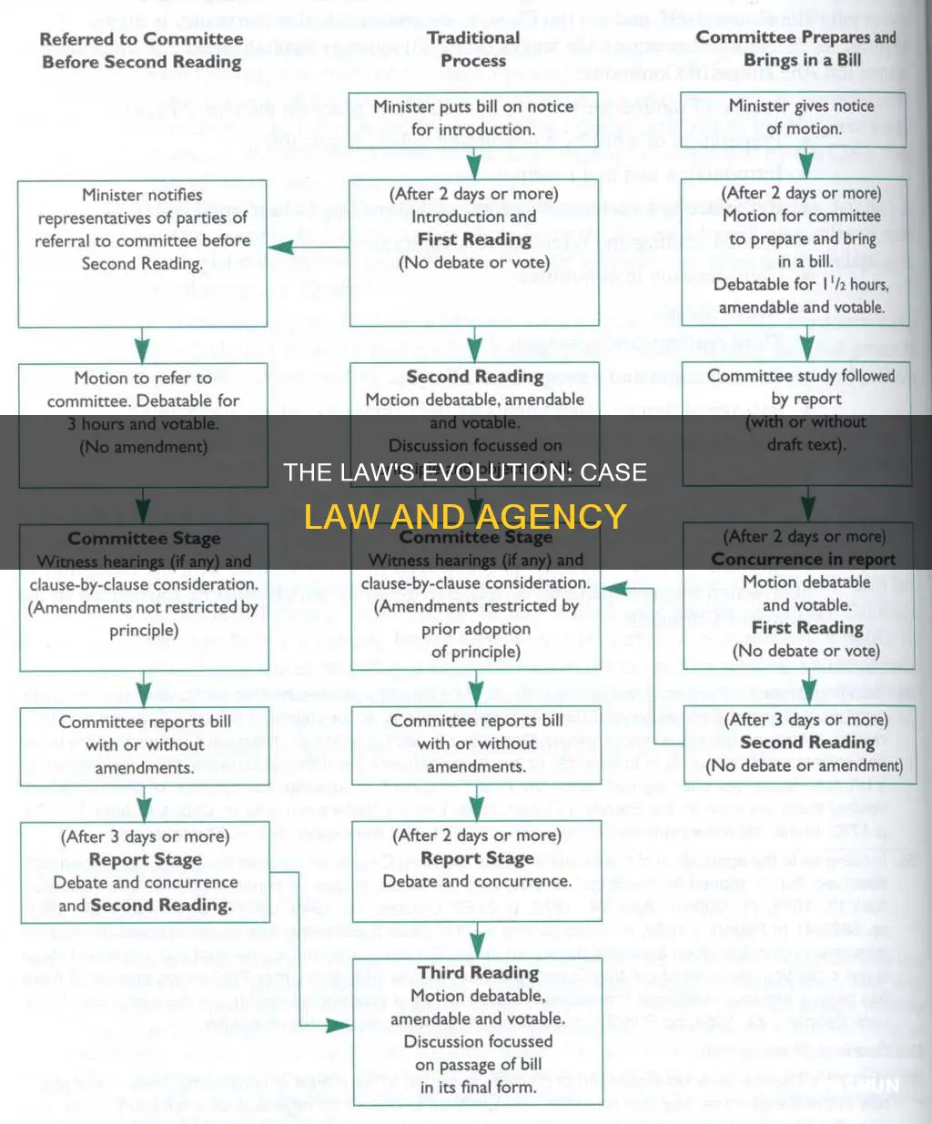 how are laws created case law agency
