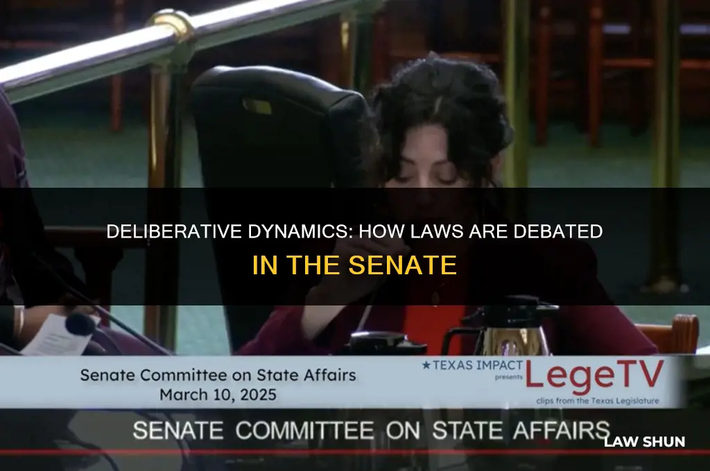 how are laws debated in senate