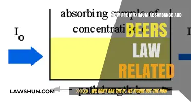 Understanding Maximum Absorbance and Beer's Law Relationship in Spectroscopy