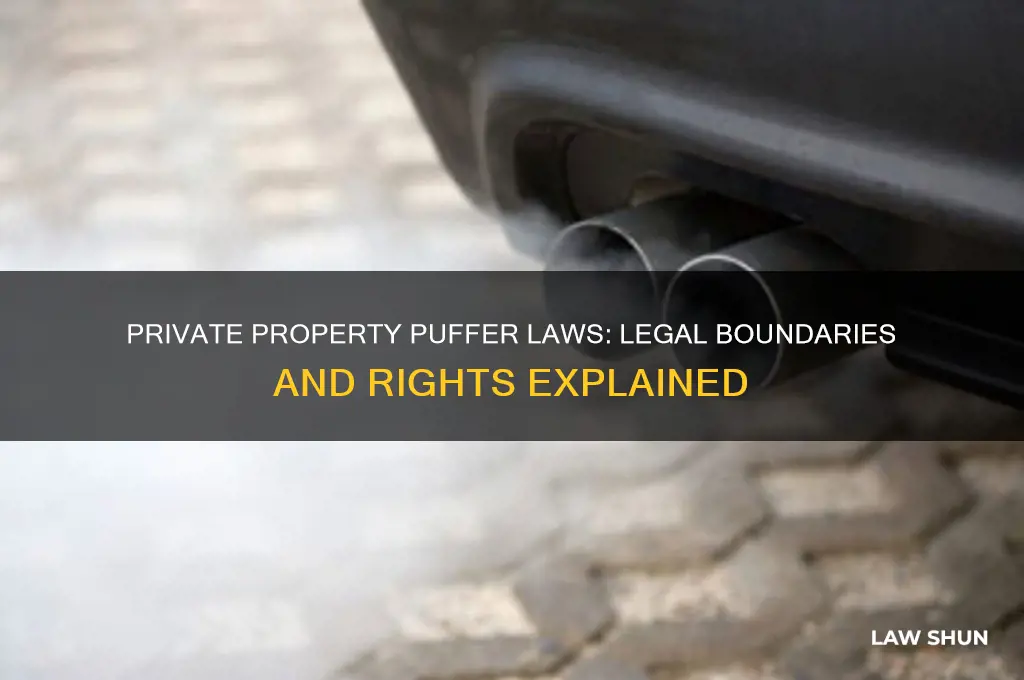 how are puffer laws on private property legal