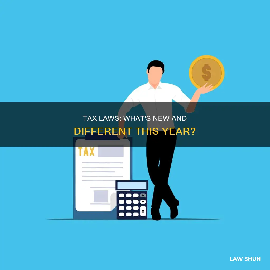 how are tax laws different this year