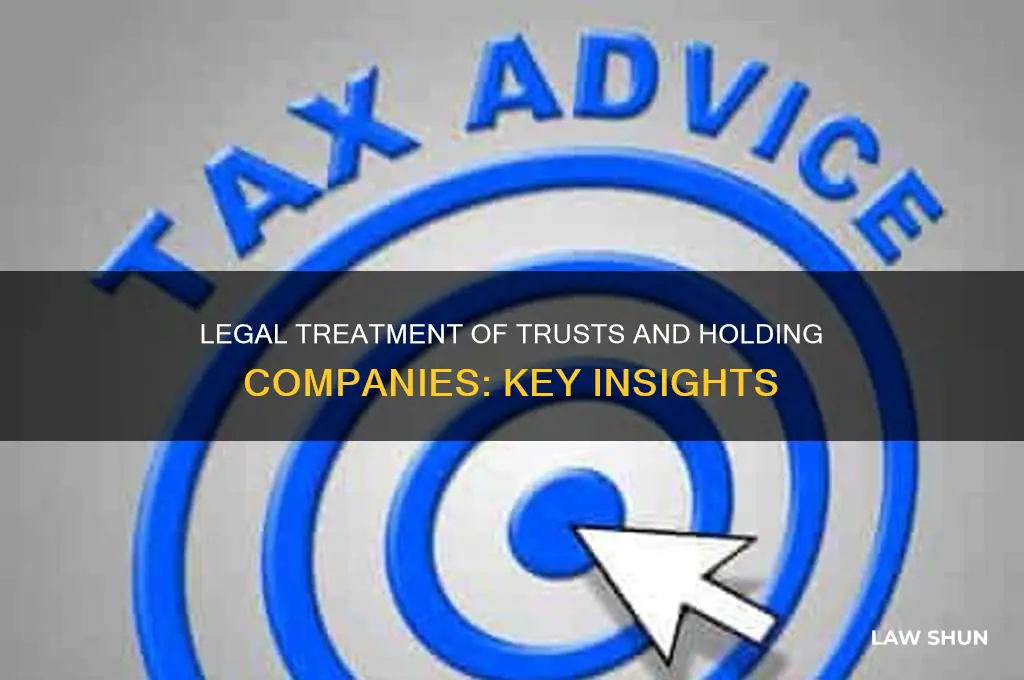 how are trusts and holding companies treated under the law