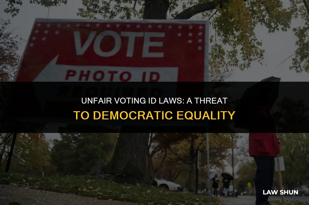 how are voting id laws unfair