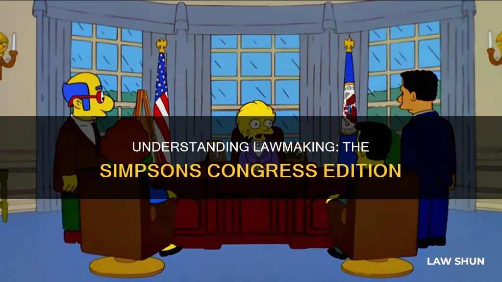 how bills become law in congress simpsons