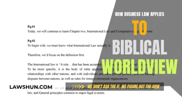 Biblical Worldview: Business Law and Ethics