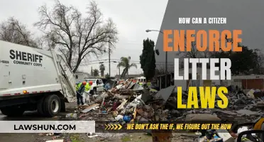 Enforcing Litter Laws: Citizen's Role and Power