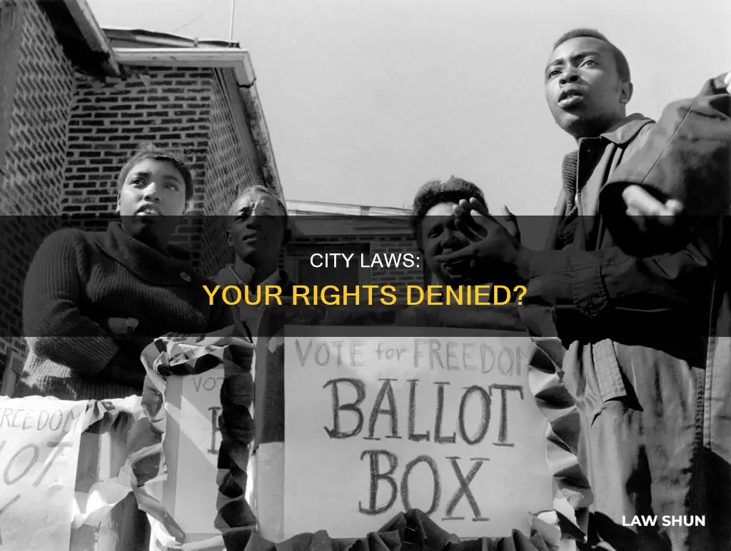 how can a city deny your rights with law