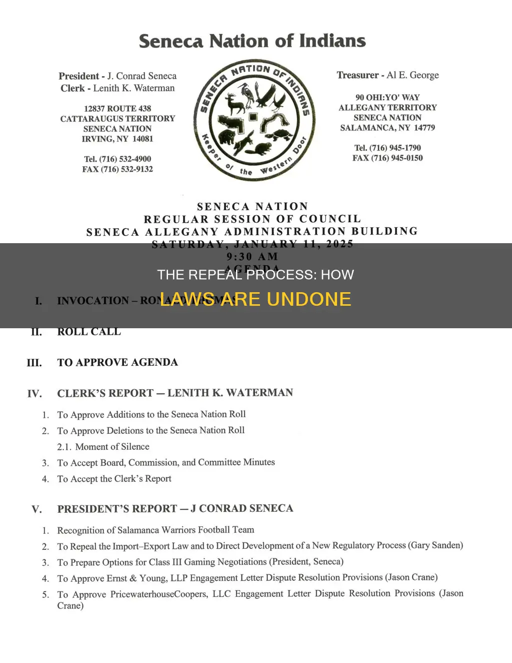 how can a law be repealed