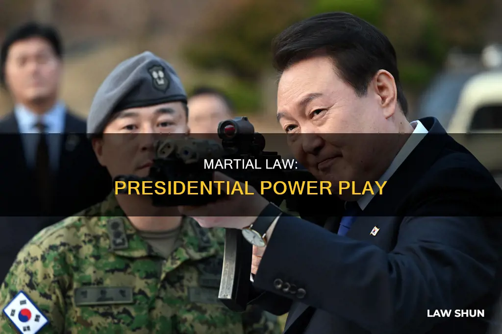 how can a president enact martial law