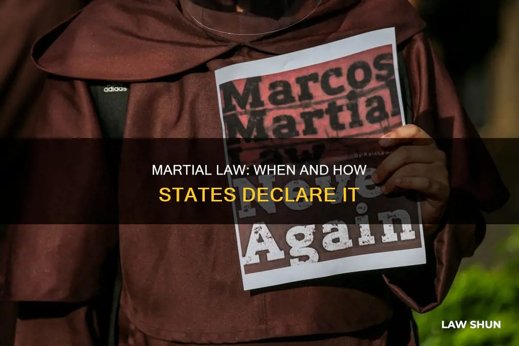 how can a state declare martial law