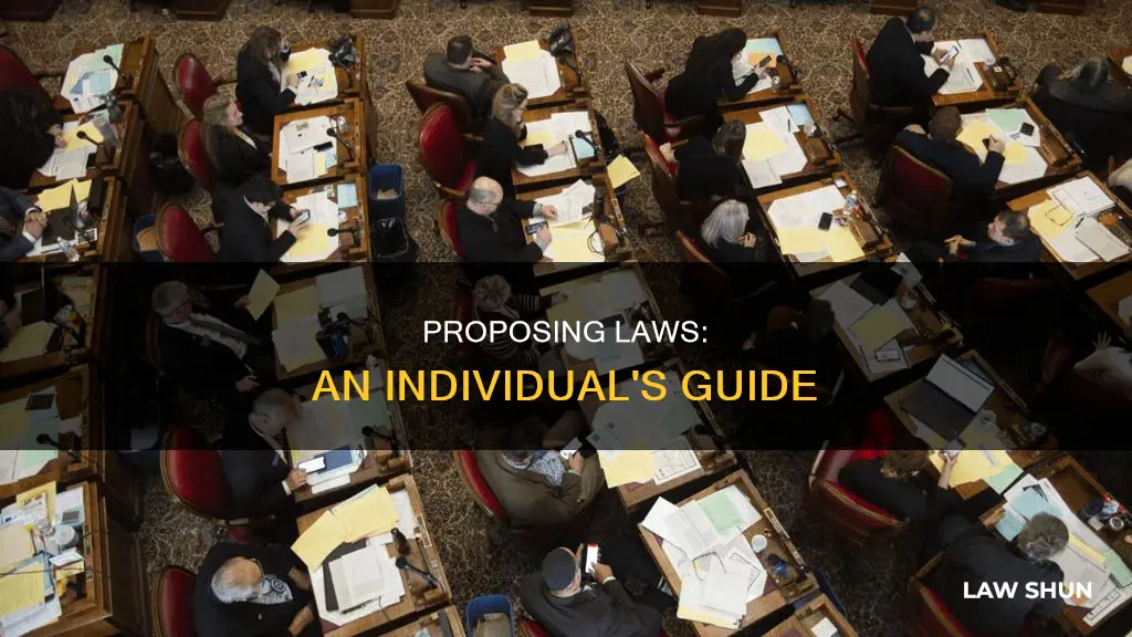 how can an individual request a law to be created
