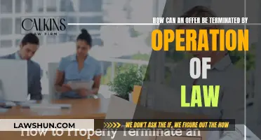 Offer Termination: Understanding the Legal Operation