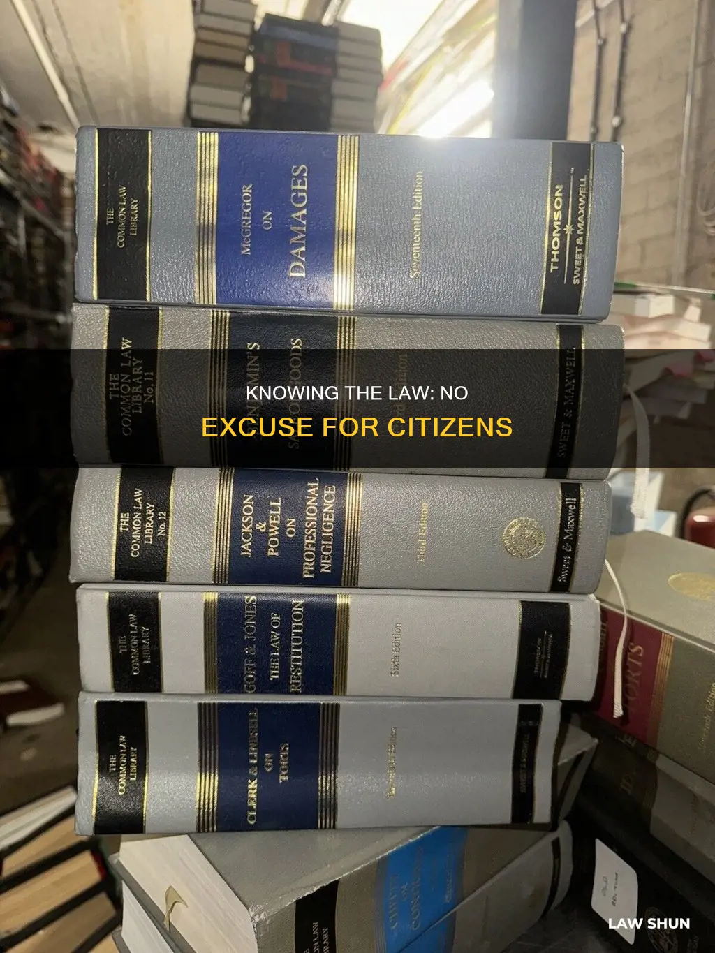 how can citizens not claim ignorance of the law