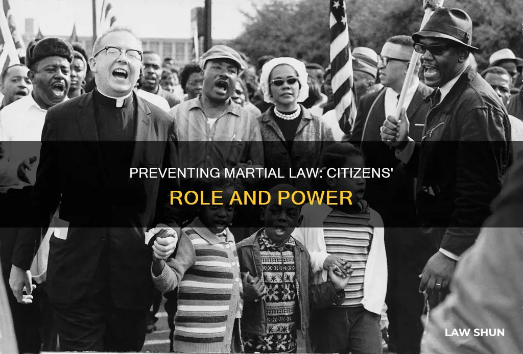 how can citizens stop martial law