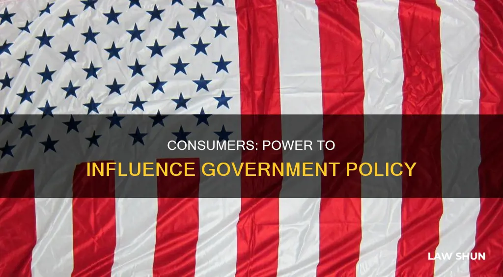 how can consumers get the government to pass laws