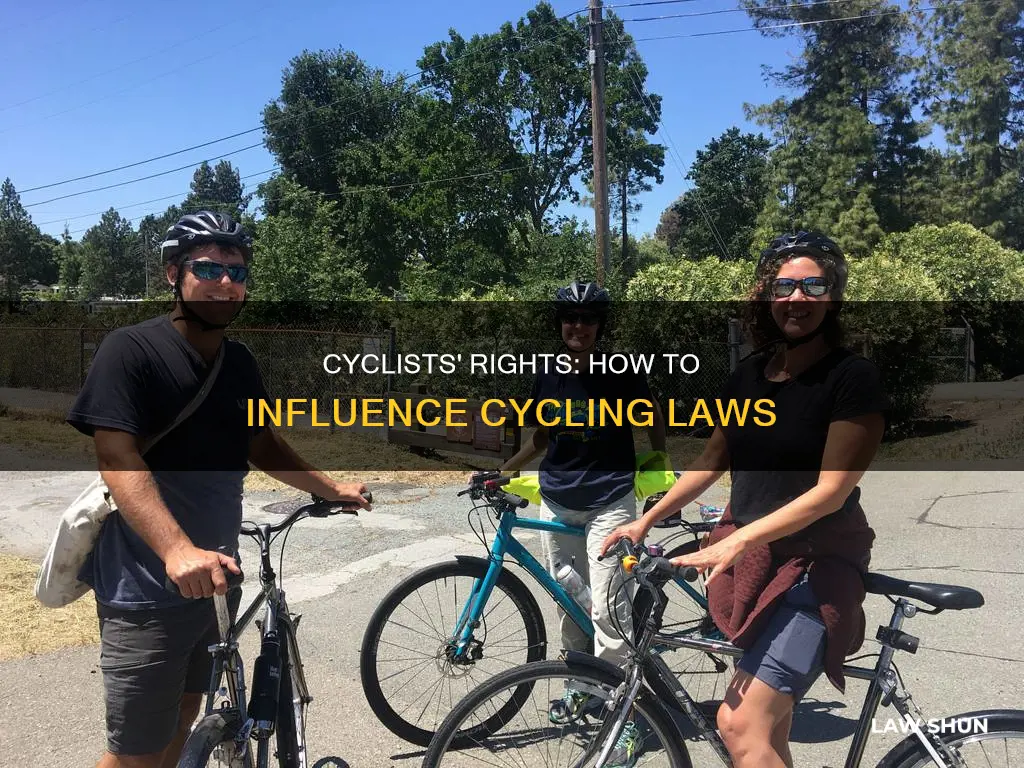 how can cyclists improve laws