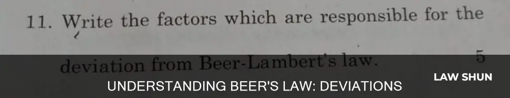 how can deviations from beer
