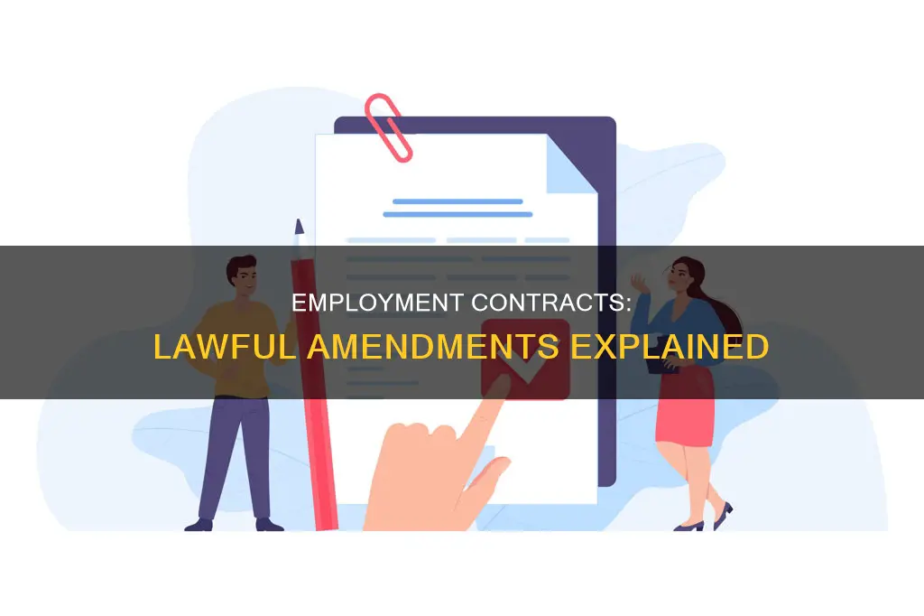 how can employment contracts be changed lawfully