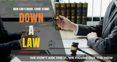 Federal Courts: Striking Down Laws