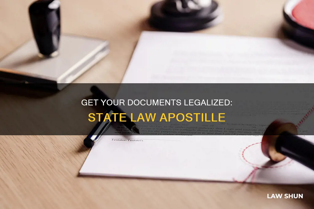 how can i apostille a state law