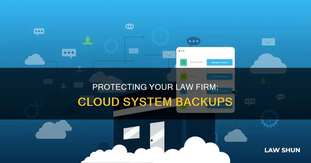 how can i backup my law firms cloud system