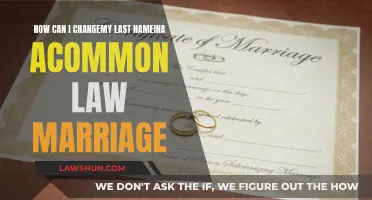 Changing Your Last Name in a Common Law Marriage
