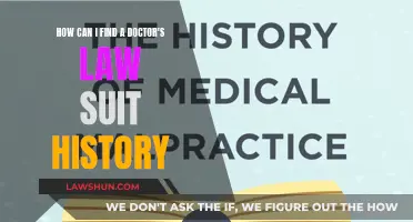Finding a Doctor's Legal Past