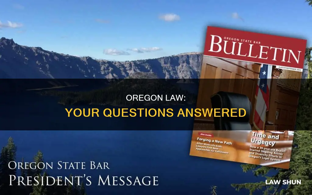 how can i get answers about oregon law