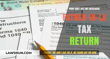 Filing Taxes for Your Deceased Father-in-Law