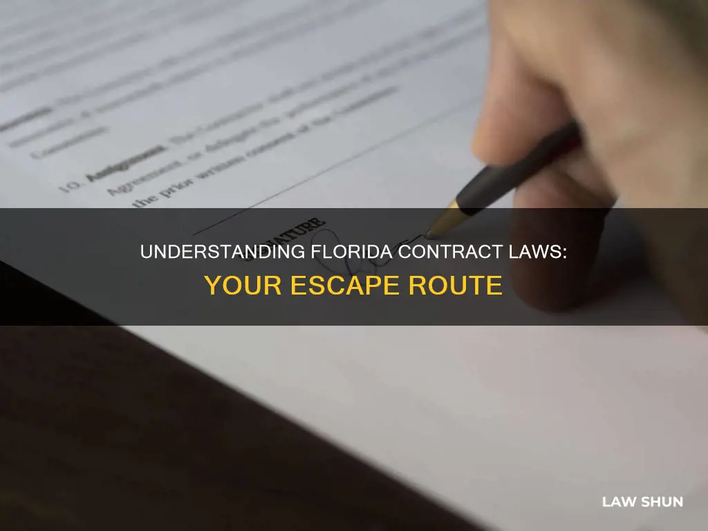 how can i get out of contract in florida laws