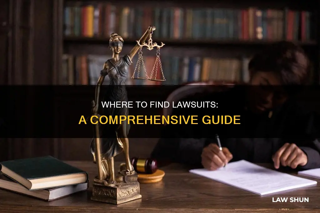 how can i locate law suits