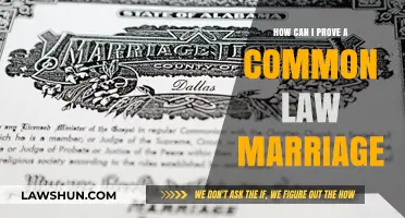 Proving Common Law Marriage: What You Need to Know