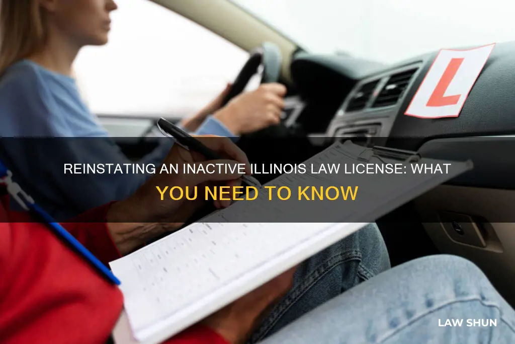 how can i reinstate my inactive law license in illinois