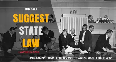 Proposing State Law: A Guide to Getting Heard