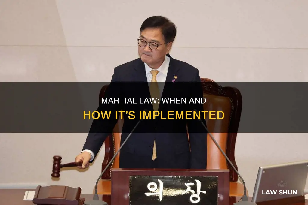 how can martial law be instued