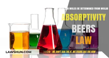 Molar Absorptivity: Determining Moles with Beer's Law