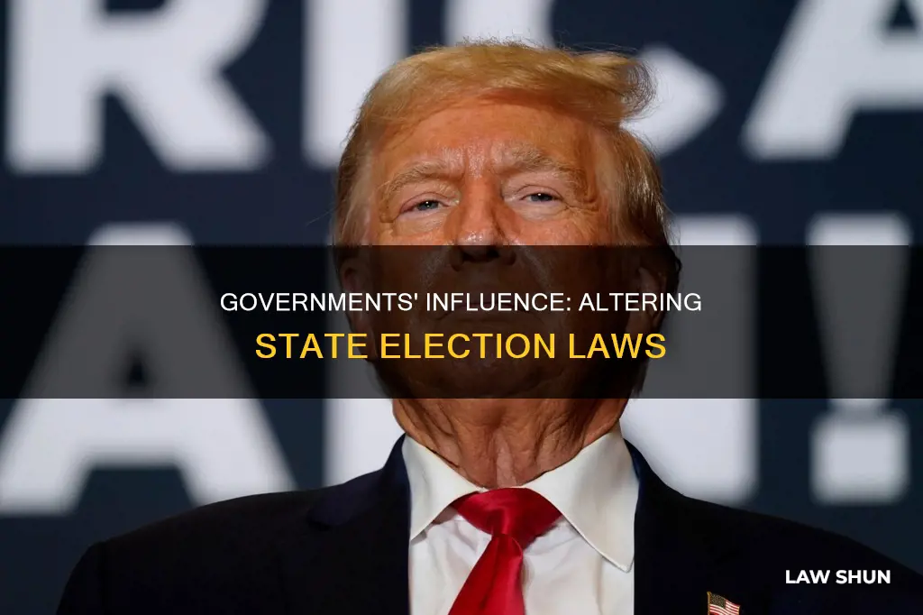 how can national government officials alter state elections laws