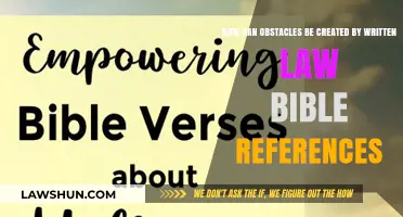 Law and Bible: Creating Obstacles