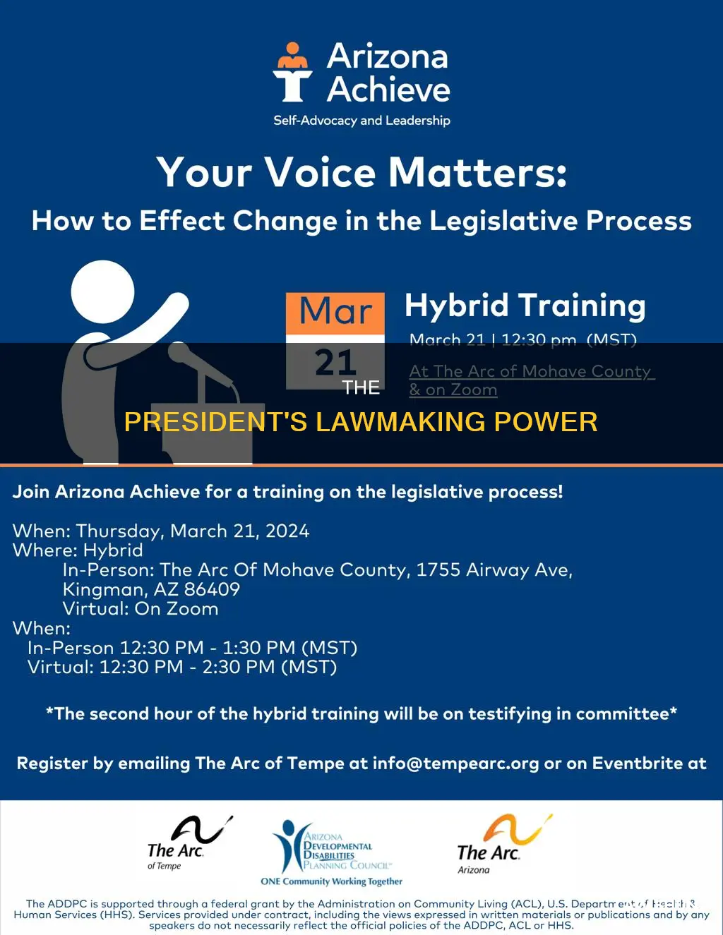how can president make laws