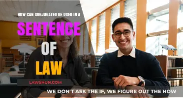 Subjugated in Law: Understanding Legal Sentence Structure